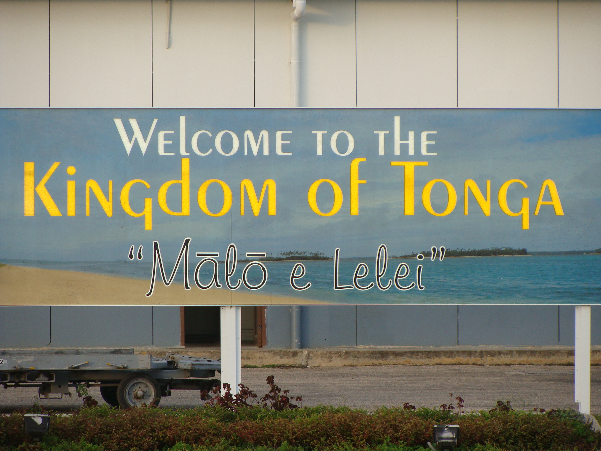 "Malo e Lelei" welcomes visitors to the Kingdom of Tonga • Courtesy Lindsey Christine