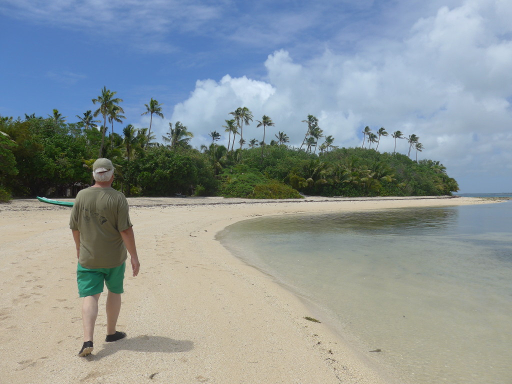 Tēvita on our hike around Fafá Island.